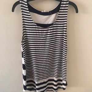 Navy and White Stripped Tank